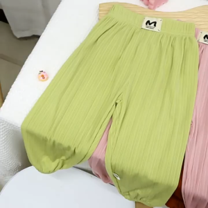 🌞👦👧2025 ใหม่! กางเกงกันยุงเด็กผ้าไอซ์ซิลค์เบาๆ เนื้อนุ่มสบาย ทนทาน ยาว9ส่วน ป้องกันยุงได้ดี เหมาะซัมเมอร์✨