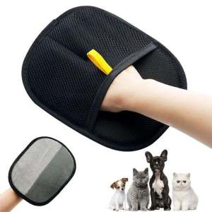 Pet Grooming Gloves Static Dedusting Brush Pet Hair Remover Brush Removing Dog Cat Hair From Sofa Carpet Clothes