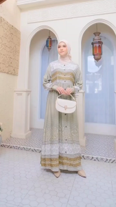 Gamis Atelier angel by ayuri Premium nightgown|| LD 105 LD 120cm |