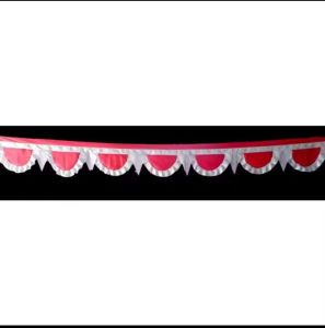 Bendera umbul umbul background mini 4motif 10 gelombang panjang 45m