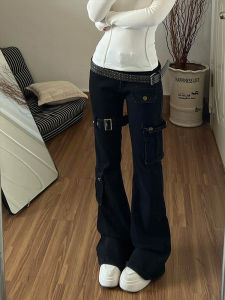 Quần Jeans Nam Đen Form Slim Flared Cao Waist