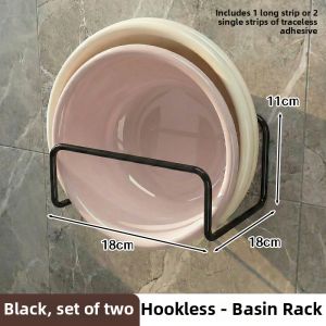 NIFENG | Wall Mounted No-Drilling Shelf with Hooks