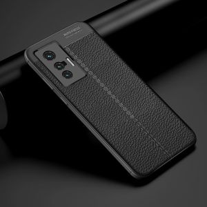 Vivox70 Silicone Phone Case X70Pro Protective Cover Full Edge Protection Anti-Fall Litchi Pattern Matte Soft Shell for Men And Women 5G