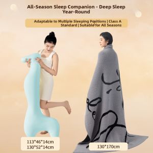 Side Sleep Leg Pillow Long Pillows Removable and Washable