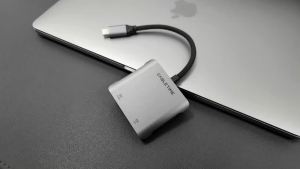 Cabletimes | CABLETIME 4 IN 1 Windows MST USB C HUB to Dual HDMI Displayport 8K 30Hz 4K 60Hz PD100W Dual Display for Laptop Dell