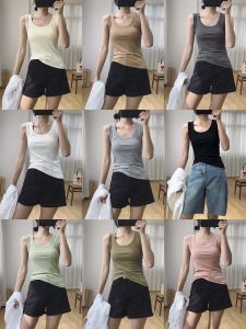 Inner Tool! Wide Shoulder Strap Sling Vest Women Design Niche American Vest Sleeveless Top