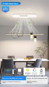 smeou | Bladeless Full Spectrum Nordic Modern Design Dining Ceiling Light