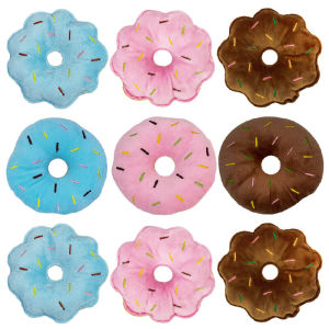 Stuffed Donut Dog Sound Toy Pet Stuffed Small Sound Toy Teddy Molar Pet Toy