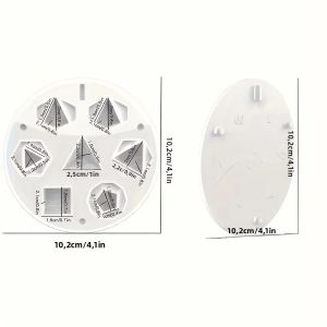 Bộ Khuôn Xúc Xắc Hình 7 Cạnh Khuôn Silicon Hình Bát Diện 3D Liền Mạch Để Đúc Nhựa Và Epoxy Làm Đồ Thủ Công