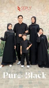 BAJU SARIMBIT KELUARGA SEPLY EKSIS 275 PURE BLACK / SARIMBIT EKSIS SERIES 2025