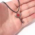 Hazbin Necklace Lover Heart Portal Inspired Key Pendant Hotel Lucifer Alastor Cosplay Necklace for Women Men Choker Jewelry Gift. 