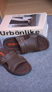 Joemen Sandal S 17: Sandal Pria Kulit Selop Anti Slip Outdoor Traveling Kekinian