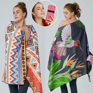 Khăn Tắm Biển Khô Nhanh Thấm Hút Vi Sợi Hai Mặt 70*140Cm Khăn Tắm Thể Thao Yoga Bơi Lội Mềm Mại