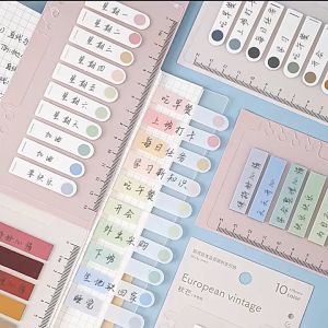 Morandi Index Label Sticker 200pcs Bookmark Sticker Page Marker Memo Sticky Note Office Stationery