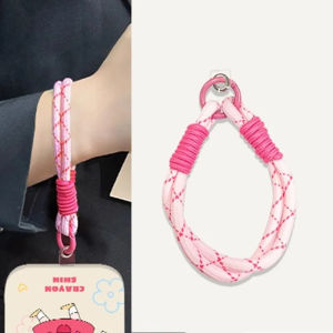 Handcrafted Rope Wristband Keychain Short Style Portable Phone Case Accessory Korean Japanese Trendy Design Mobile Phone Lanyard