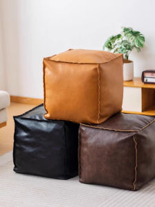 Clothing-Filled Multi-Use Storage Ottoman Stool