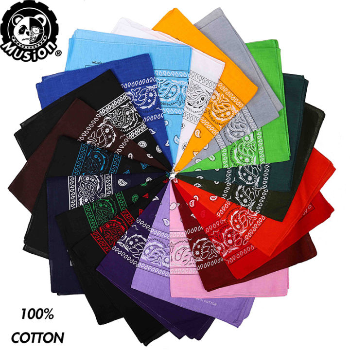 Musion Khăn vuông Musion 100% cotton in họa tiết phong cách hip hop ...
