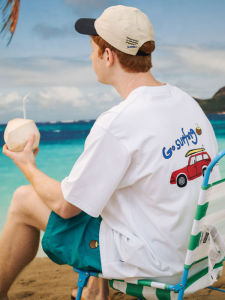 warmtrees | Beach Resort Go Surfing Car Short Sleeve Tee