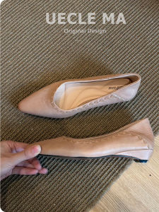 MASHUJIA | Soft Sheepskin Elegant Single Shoes Pointed Toe Low Heel