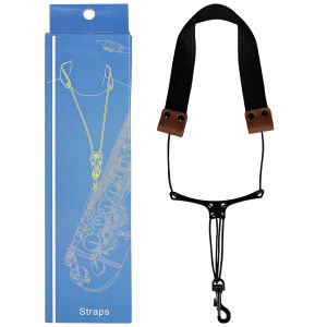 SLADE Saxophone Neck Strap Cowhide Sax Neck Strap Sturdy Durable Suitable Performance Wear Saxophone Woodwinds Accessories