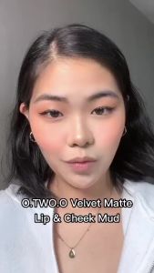 [BPOM] O.TWO.O LIP CREAM Clay Lipstick Dual Use Lip and Cheek High Pigmented Velvet Less Transfer Long Lasting