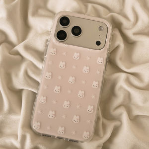 HUASUME | Pink Plush Rabbit Hanging Phone Case Shockproof