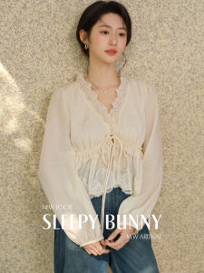 French Lace Long-sleeved Shirt
