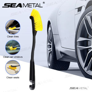 SEAMETAL Long Handle Car Wheel Brush Tire Rim Wheel Hub Cleaning Brush Detailing Cleaning Auto Washing Tool Accessories