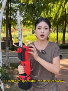 Electric Cordless Saw Portable Chain Saw Wood Logging Fruit Tree Pruning Handheld Electric Saw