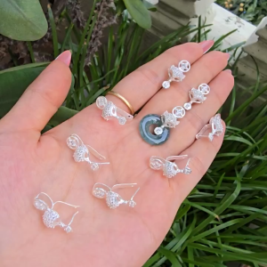 Q1663 Móc bạc cho mặt dây chuyền đồng điếu hình hồ ly bạc cao cấp 925  - Phong Thuỷ TUDO