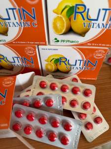 Rutin vitamin c hộp 100 viên hỗ trợ bền thành mạch
