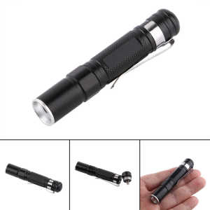 Portable Mini LED Clip-On Penlight Battery Operated Emergency Flashlight Gift Small Handheld Light Waterproof No.7 Battery