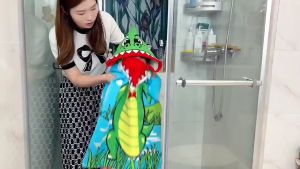 ชุดคลุมอาบน้ำ ผ้าขนหนูเด็ก ชุดแสงสุด ผ้าเช็ดตัวเด็กแบบมีฮู้ด ลายน่ารักเด็กผู้หญิงและเด็กผู้ชาย