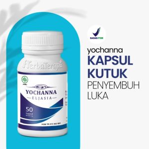 Yochanna kapsul kutuk paket 2 botol ekstrak ikan gabus albumin obat herbal pasca operasi caesar / luka bakar / luka kecelakaan / luka diabetes