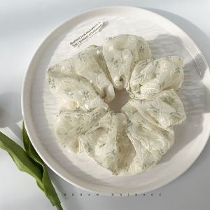 ยางรัดผมลายดอกไม้แฟชั่นสำหรับผู้หญิง ยางรัดผมยืดหยุ่นสูง ทนทาน ยางรัดผมสไตล์เกาหลี ยางรัดผมแบบอเนกประสงค์