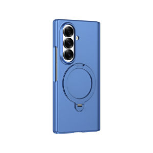 szhaiyu | For Samsung Galaxy Z Fold 8 Ultra 7 6 5 4 Matte Frosted 360 Ring Holder Hinge Case With Pen Slot Hinge Glass Protector Film Case
