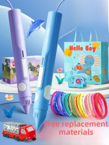 Deli 3D Printing Pen Set Creative Graffiti Drawing Low Temperature Charging Toy Kit Gift Box Graduation Season Gift for Girls