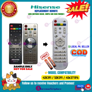 HISENSE TV Remote MODEL 42K391 50K391 40k3711PA EN3A31 ERF6A31 EN3Y39H 40K390PA 50K390PAD 55K390PAD RCLTVU03HS001 Replacement TV Remote Control | HISENSE TV Remote alluremarketplace2ND