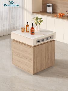 YDYOUDAN | Space-saving Multi-function Narrow Island Table Kitchen Cabinet