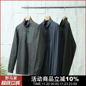 Quick Dry Fleece Half Zip Warm Outdoor Sports T-Shirt Breathable Moisture Wicking Standard Fit Long Sleeve Youth Fashion