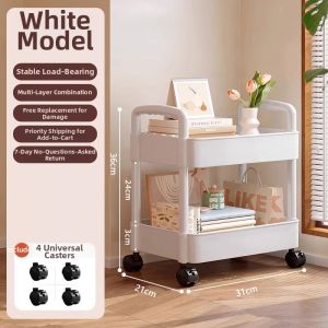 MINGZHIYIFAN | Multifunctional Mobile Storage Shelf