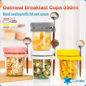 LoviRa 350ml Reusable Overnight Oats Jars: The Ultimate Durable Reusable Containers