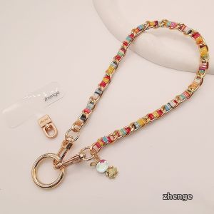 ZHENGEGE | High-end Colorful Metal Alloy Wristband for Prevention of Loss Phone Strap