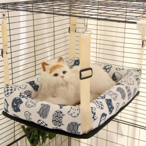 Hanging Bed for Cats Pet Cage Bed Summer Cool Mat Rabbit Decorations Swinging Bed Cats Love This Comfortable Cozy Hanging Nest