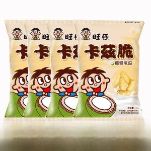 Wangwang Kazhi Crispy Corn Strips Coconut Milk Flavor Satisfying Snack 70g Bag from Anhui Province China Net Content
