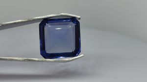 Natural Tanzania Blue Color Tanzanite 13.65 Cts.Emerald Cut Eye Clean Loose Gemstone