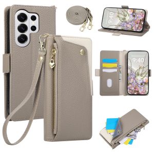 szhaiyu | Crossbody Wallet Card Slots Case for Samsung Galaxy S26 S25 Ultra S24 S23 FE S22 Plus A17 A37 A57 A16 A36 A56 A15 A35 A55 Cover