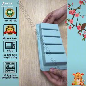 Sét 5 Khay đá nhựa khuôn tròn Việt Nhậtnhựa dẻo) -