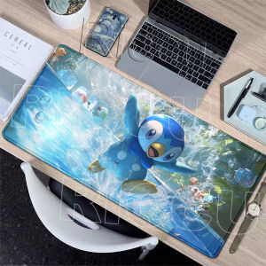 Potdemiel | Large Mouse Pads XXL Anime P-pokemon Piplup Gaming Table Mats Kawaii Carpet Gamer Keyboard Non-slip Aesthetics Lockedge Desk Rug