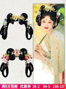 New Style Tang Dynasty Festive Hair Accessories Womens Hanfu Performance Showcases Ladys Traditional Updo Hair Bundles